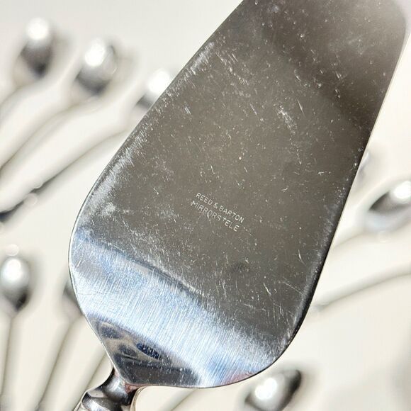 VTG 60s Reed & Barton Flatware 49 Set MODERN PROVINCIAL Mirrorstele Stainless - Picture 11 of 16